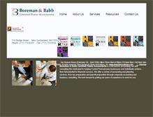 Tablet Screenshot of boremanbabb.com